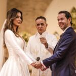 Casamento Dani Duf e Ronaldo Von, com alianças em ouro 18k vg